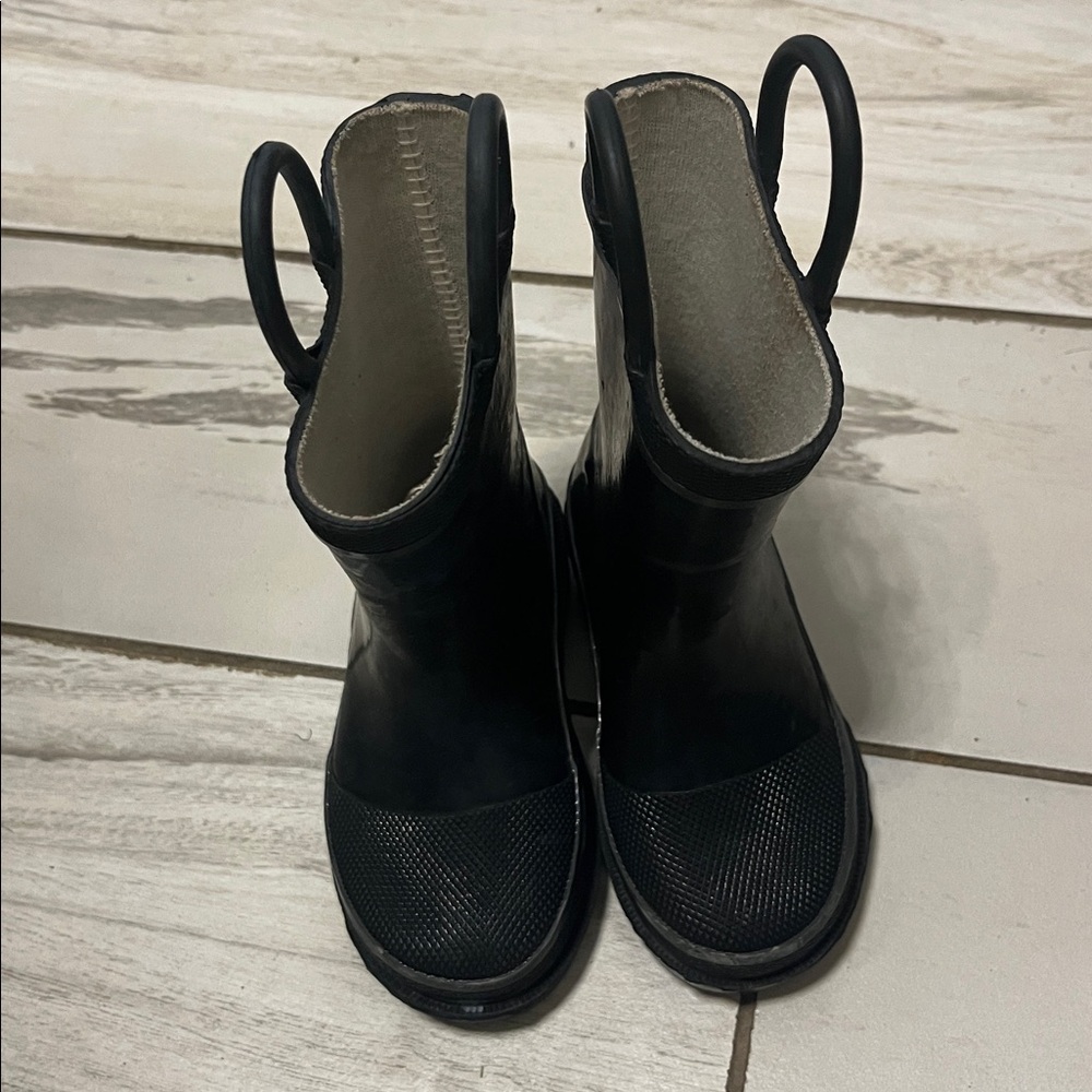 Kids Western Chief Black Rubber Rain Boots